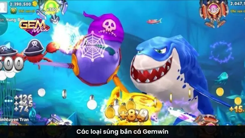 Các loại súng bắn cá Gemwin