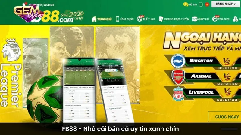 FB88 - Nhà cái bắn cá uy tín xanh chín