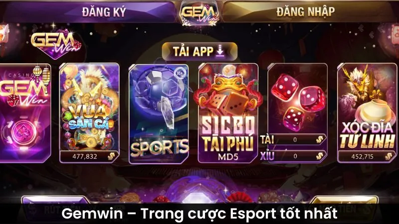 Gemwin – Trang cược Esport tốt nhất