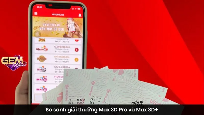 So sánh giải thưởng Max 3D Pro và Max 3D+